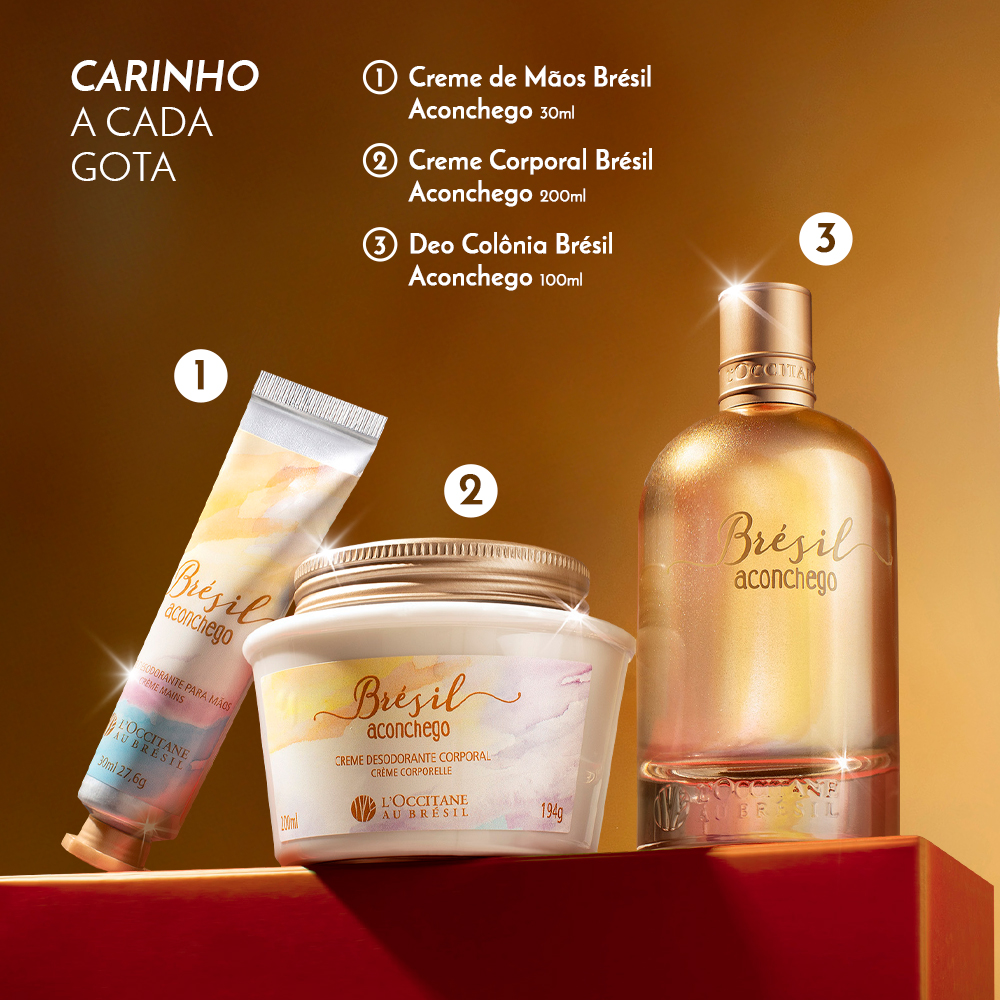 Combo Deo Colônia e Creme Mãos Brésil Aconchego e Sabonetes, ,  large image number 3